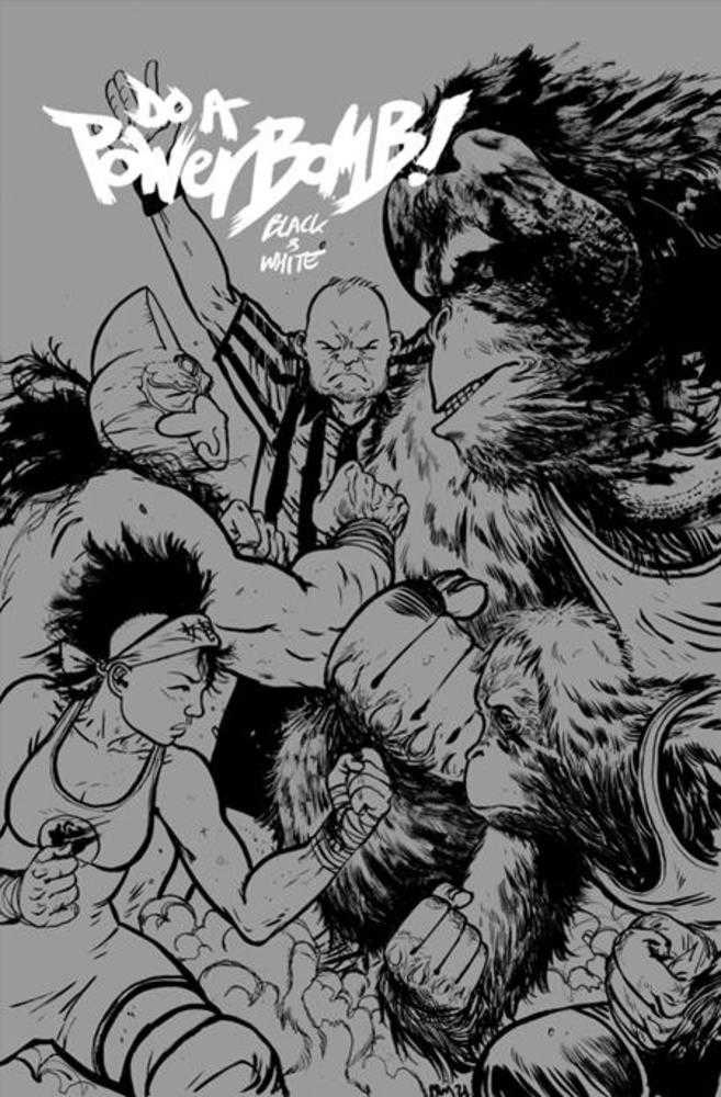Do A Powerbomb Black And White #2 (Of 3) Cover B Daniel Warren Johnson Orangutan Variant Image Comics