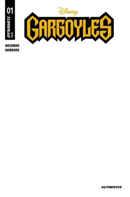 Gargoyles (2026) #1 Cover E Blank Authentix Variant Dynamite Entertainment