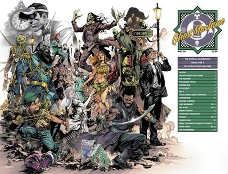 Ghost Machine The Official Guidebook #5 (Of 5) Cover C Ivan Reis & Danny Miki Wraparound Variant Image Comics