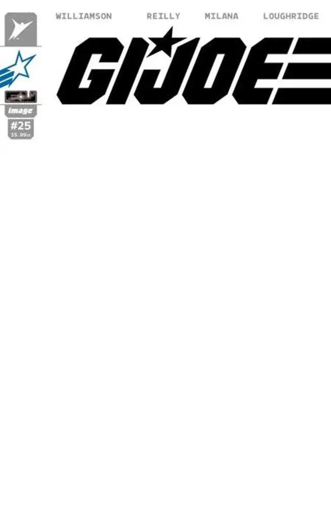 G.I. Joe #25 Cover G Blank Sketch Joe Variant Image Comics