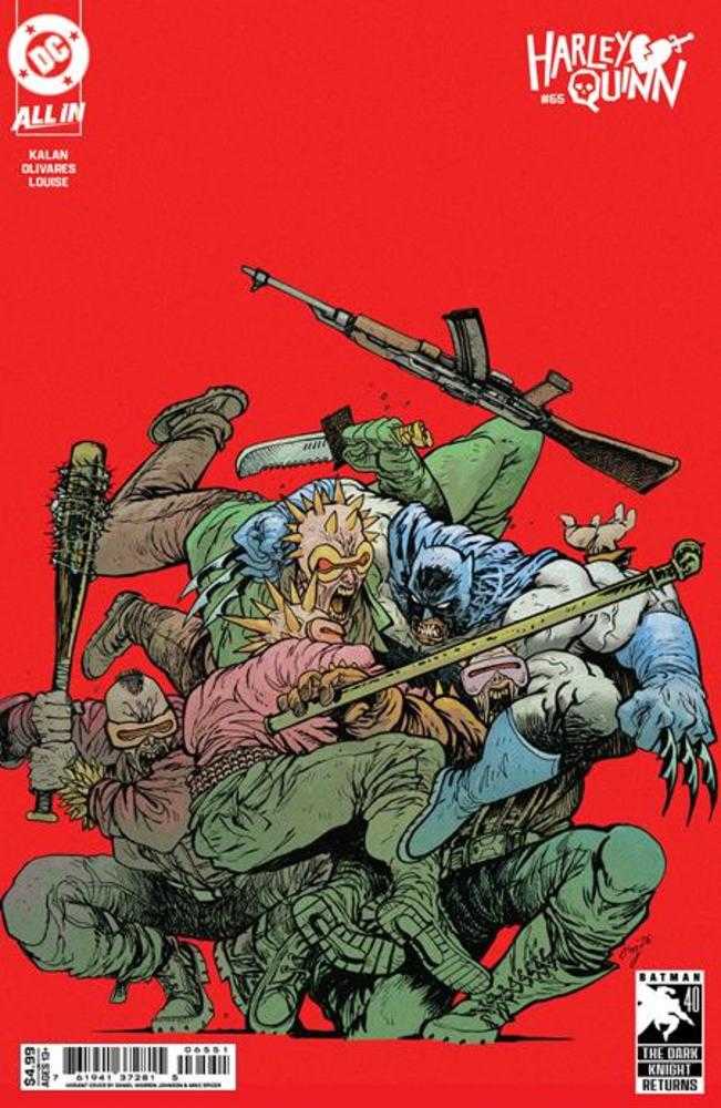 Harley Quinn #65 Cover E Daniel Warren Johnson Dark Knight Returns 40 Th Anniversary Card Stock Variant DC Comics