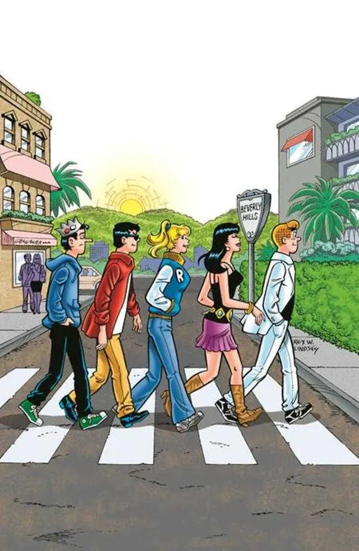 Laugh #166 Facsimile Edition Cover F Rex Lindsey Foil Full Art Abbey Road Variant Archie Comics