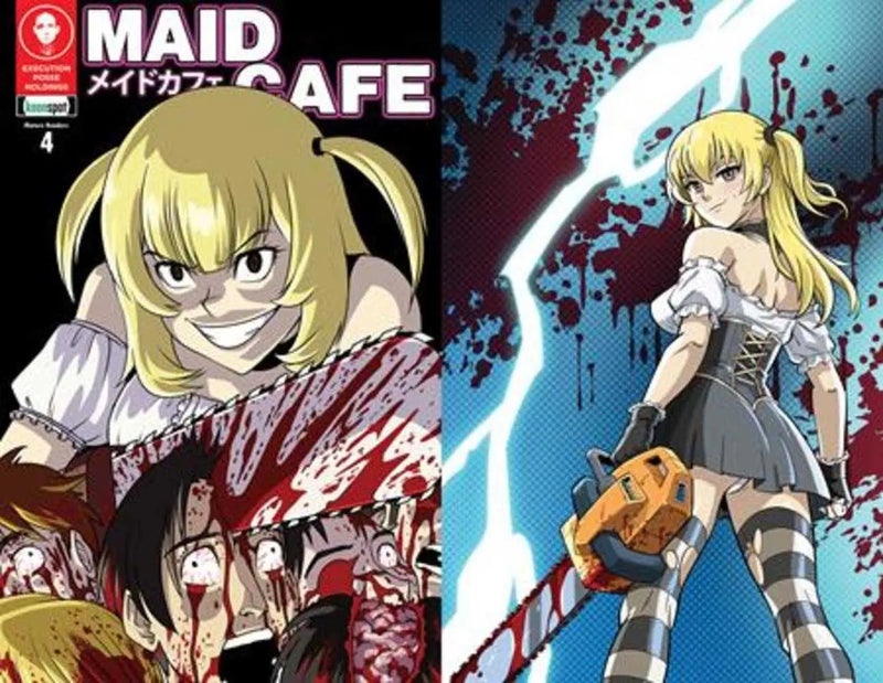 Maid Cafe #4 Cover B Remy Eisu Mokhtar & Wilson Gandolpho Flip Cover Variant Ex Posse Holdings/Keenspot