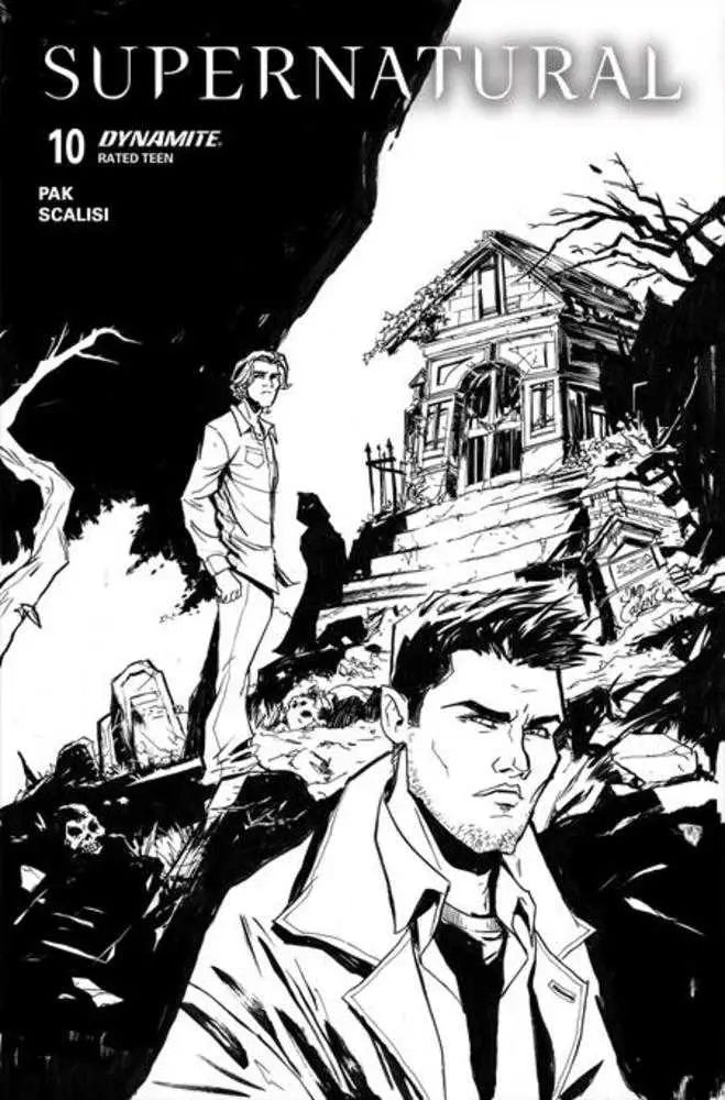 Supernatural #10 Cover G 1 in 10 David Cousens Line Art Variant Dynamite Entertainment