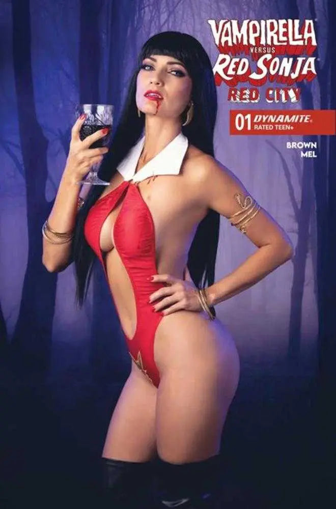 Vampirella vs Red Sonja Red City #1 Cover C Cosplay Vampirella Ivycosplay Variant Dynamite Entertainment
