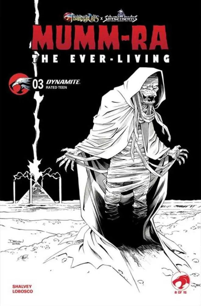 Mumm Ra The Ever Living #3 Cover L Inc 1:7 Declan Shalvey Line Art Full Art Variant Dynamite Entertainment