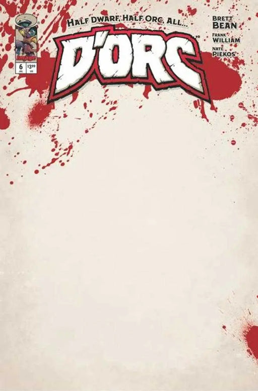 D'orc #6 Cover E Blank Sketch Variant Image Comics
