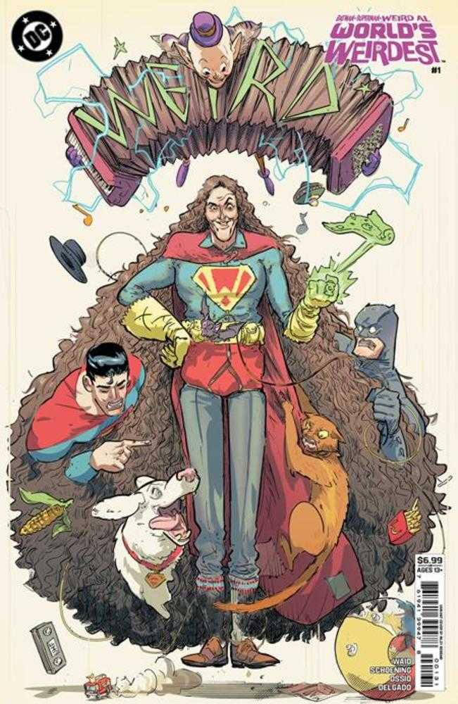 Batman Superman Weird Al Worlds Weirdest #1 (One Shot) Cover C Riley Rossmo Card Stock Variant DC Comics