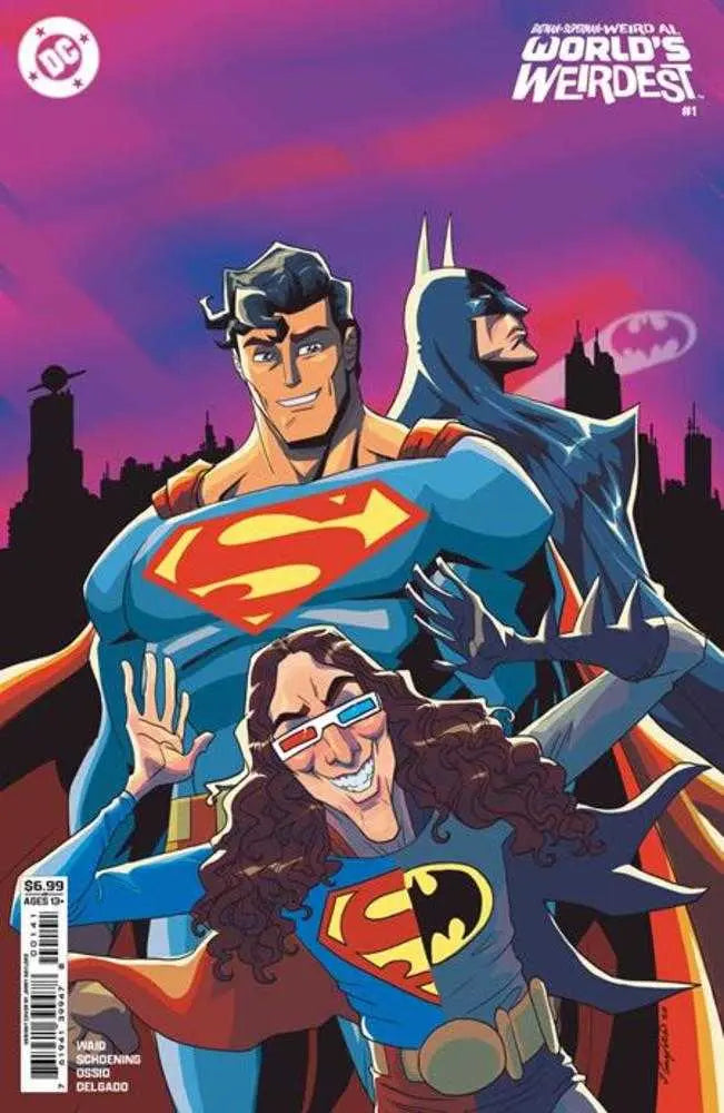 Batman Superman Weird Al Worlds Weirdest #1 (One Shot) Cover D Jerry Gaylord Card Stock Variant DC Comics