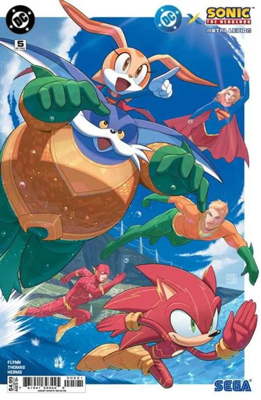 DC X Sonic The Hedgehog Metal Legion #5 (Of 5) Cover B Min Ho Kim Card Stock Variant DC Comics