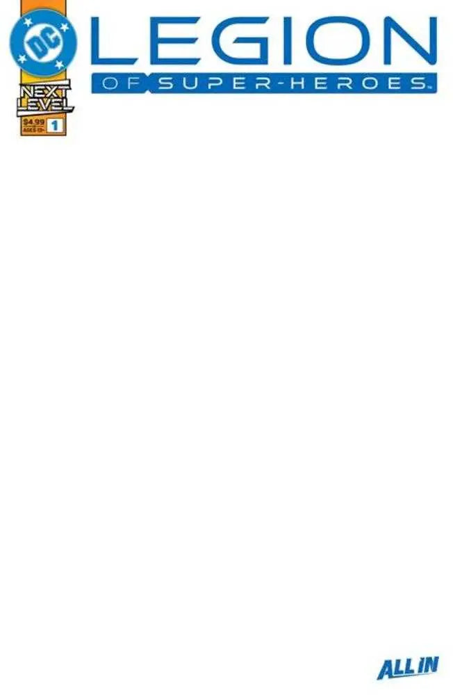 Legion Of Super Heroes #1 Cover F Blank Card Stock Variant DC Comics