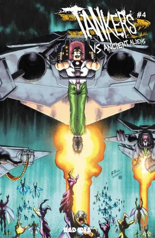 Tankers vs Ancient Aliens #4 (Of 5) Cover A Raphael Pool Bad Idea