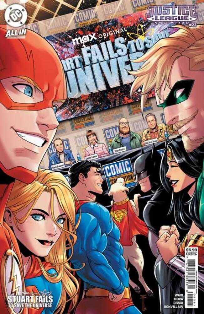 Justice League Unlimited #22 Cover G Serg Acuna Stuart Fails To Save The Universe Card Stock Variant DC Comics