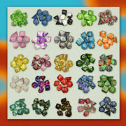 Mystery Dice - full set of 7 Polyhedral Dice 1985 Games