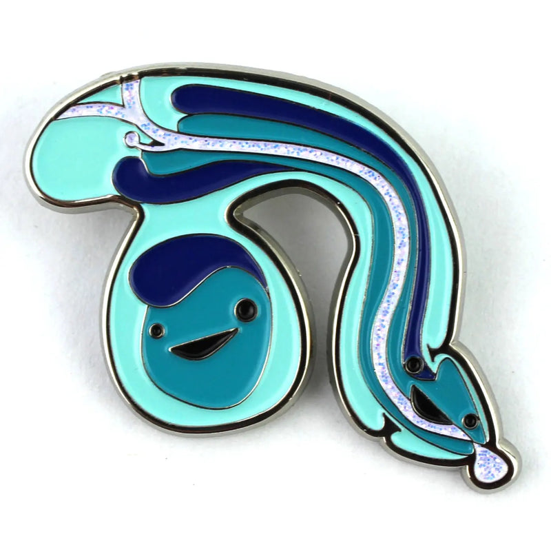 Penis Sparkly Enamel Lapel Pin - Stand and Deliver Revenge Of