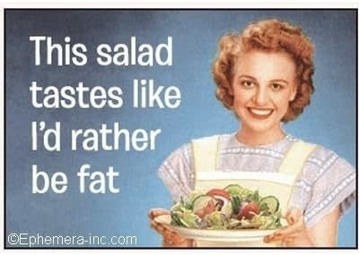 Magnet - This Salad Tastes Like I'd Rather Be Fat!