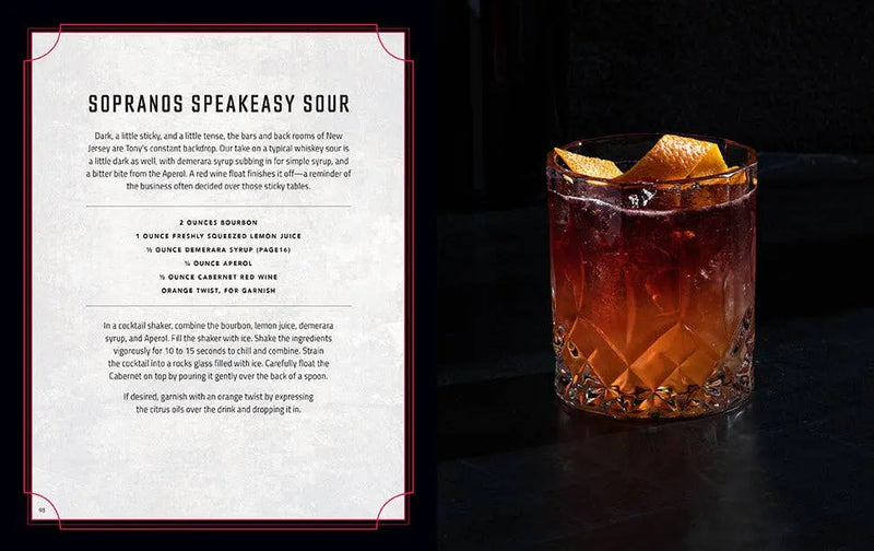 The Sopranos: The Official Cocktail Book Insight Editions - #1 Pop Culture Publisher