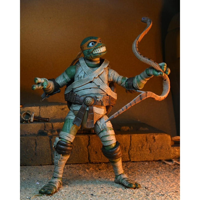 Universal Monsters Vs TMNT Teenage Mutant Ninja Turtles Michelangelo As Mummy Ult 7In Af