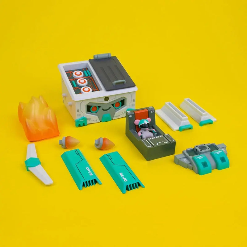 100% Soft Mecha Dumpster Fire Vinyl Figure - DF-079 100% Soft