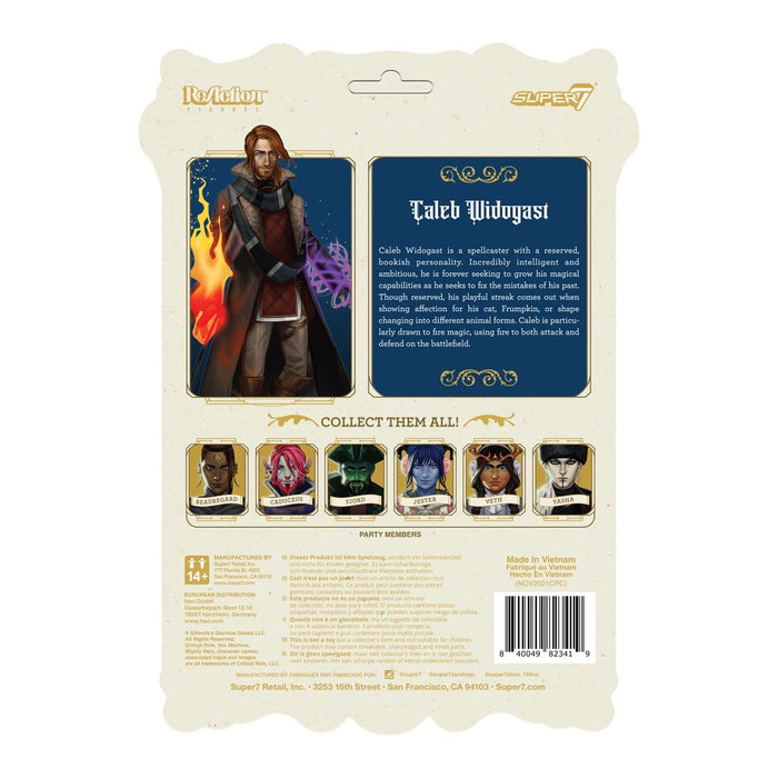 Critical Role Caleb Widogast 3 3/4-Inch ReAction Figure