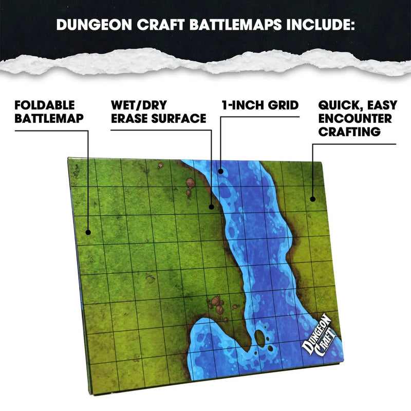 BattleMap: Grasslands battle map for DnD 1985 Games