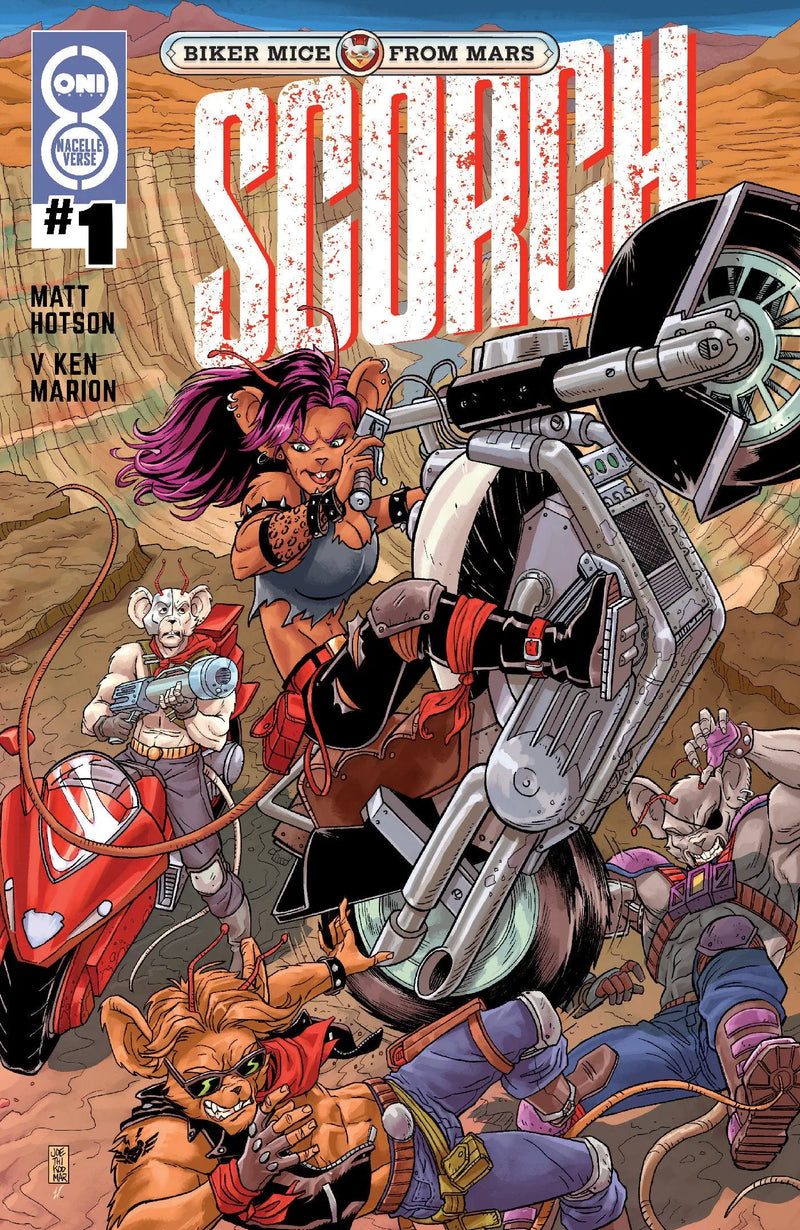 Biker Mice From Mars Scorch #1 Cover C Aj Jothikumar Variant Oni Press