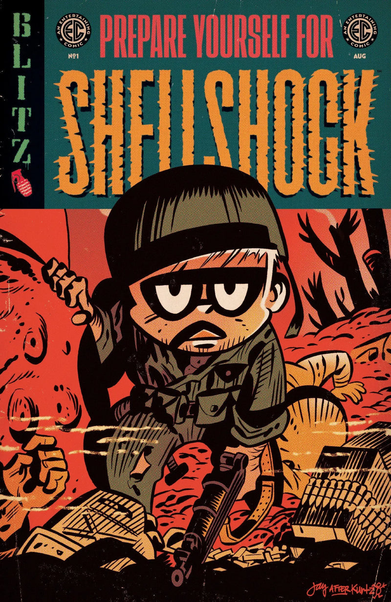 EC Shellshock #1 Cover E 1 in 10 Jay Stephens EC Homage Variant Oni Press