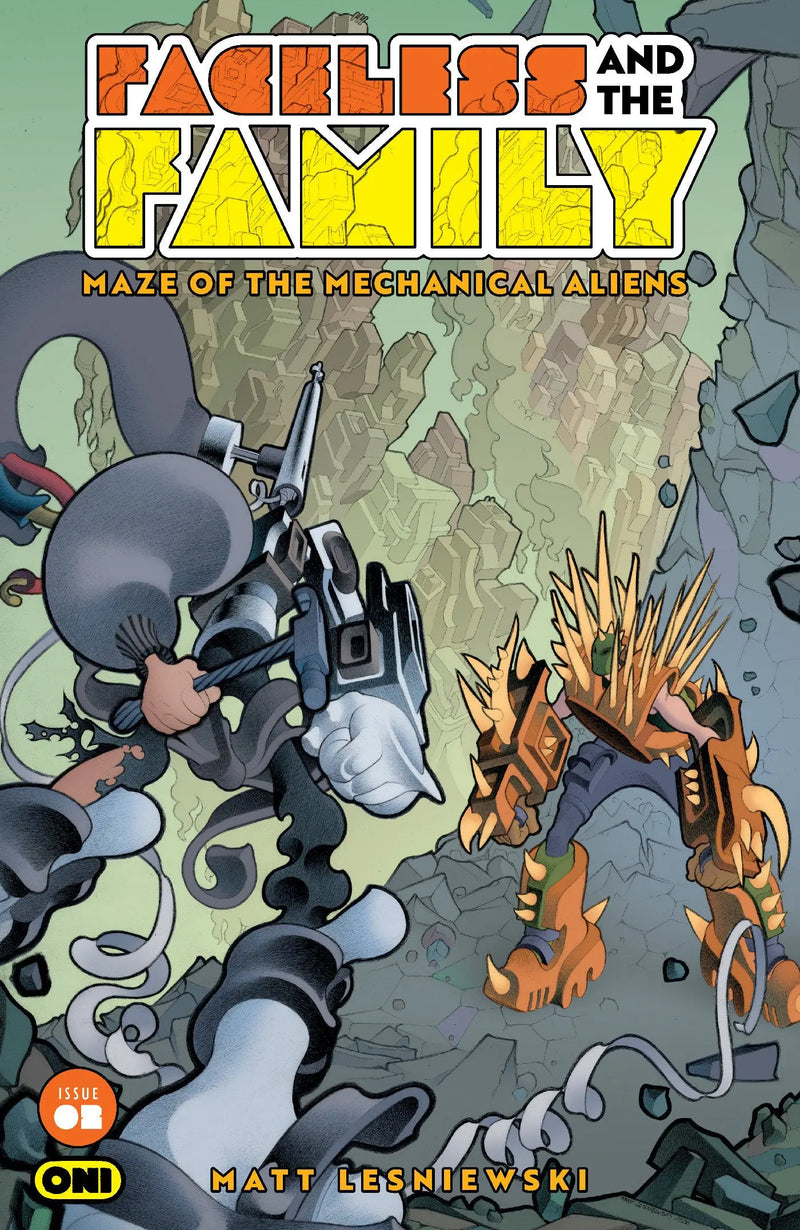 Faceless And The Family Maze Of The Mechanical Aliens #2 Cover A Matt Lesniewski Oni Press