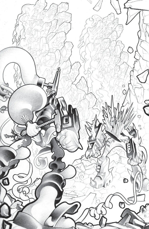 Faceless And The Family Maze Of The Mechanical Aliens #2 Cover C 1 in 10 Matt Lesniewski Black & White Variant Oni Press