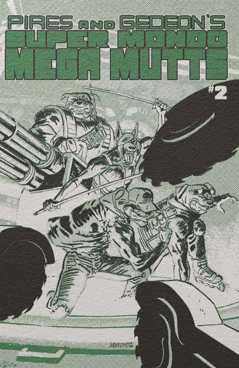 Super Mondo Mega Mutts #2 Cover E Alex Diotto Foil Variant Oni Press