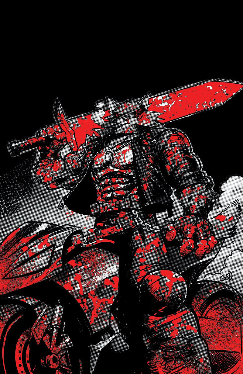 Super Mondo Mega Mutts #2 Cover H 1 in 50 Juan Gedeon Bloody Black & White Variant Oni Press