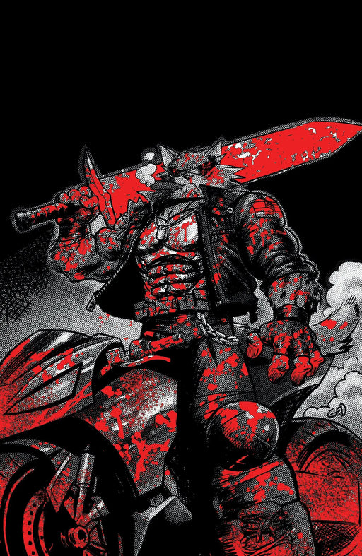 Super Mondo Mega Mutts #2 Cover H 1 in 50 Juan Gedeon Bloody Black & White Variant Oni Press