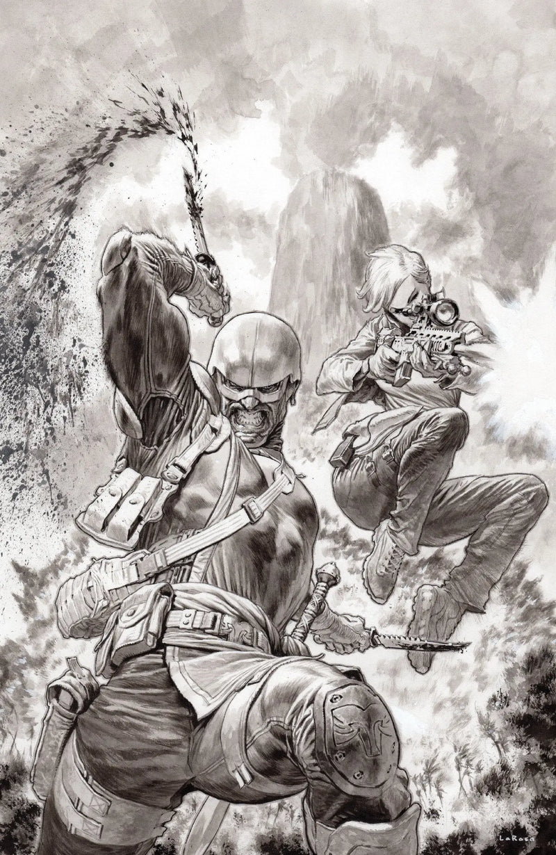 Fort Psycho #1 Cover I 1 in 50 Lewis Larosa Black & White Variant Oni Press