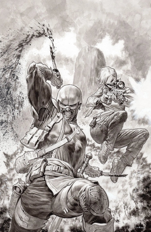 Fort Psycho #1 Cover I 1 in 50 Lewis Larosa Black & White Variant Oni Press