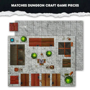 BattleMap: City battle map - TTRPG Terrain 1985 Games
