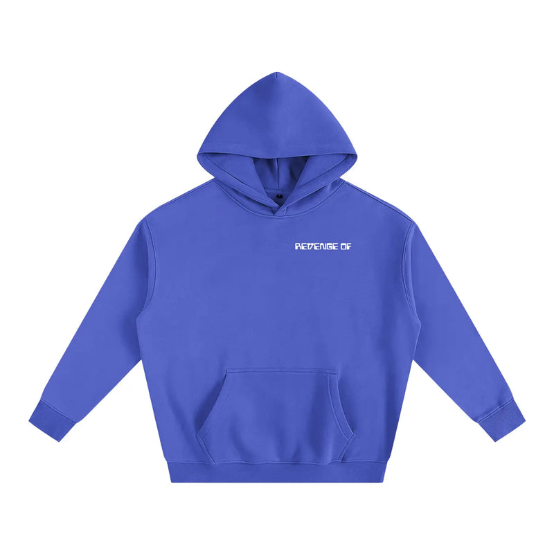 Computer Swamp [Klein Blue] - Oversize Fleeced Hoodie Revenge Of
