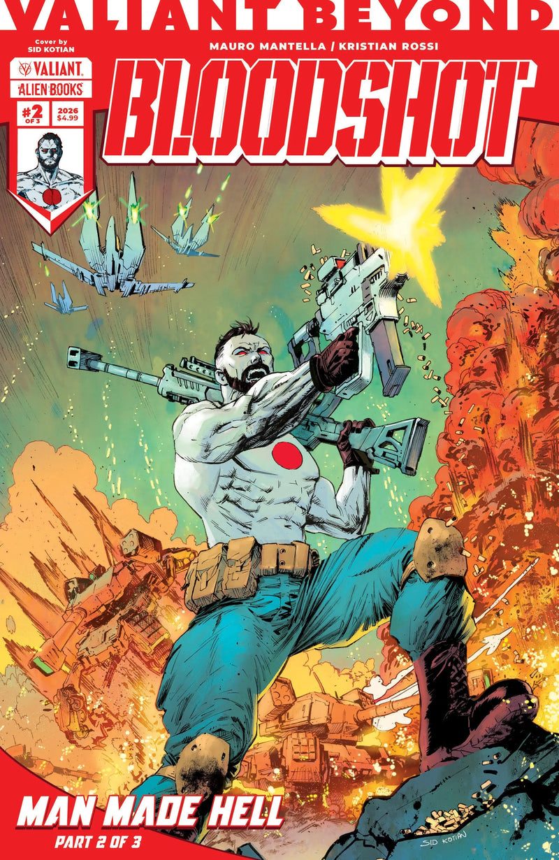 Valiant Beyond: Bloodshot #5  Man Made Hell #2 Variant B (Kotian) IDW Publishing