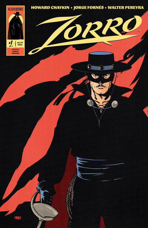 Zorro #1 Cover A (Fornés) IDW Publishing