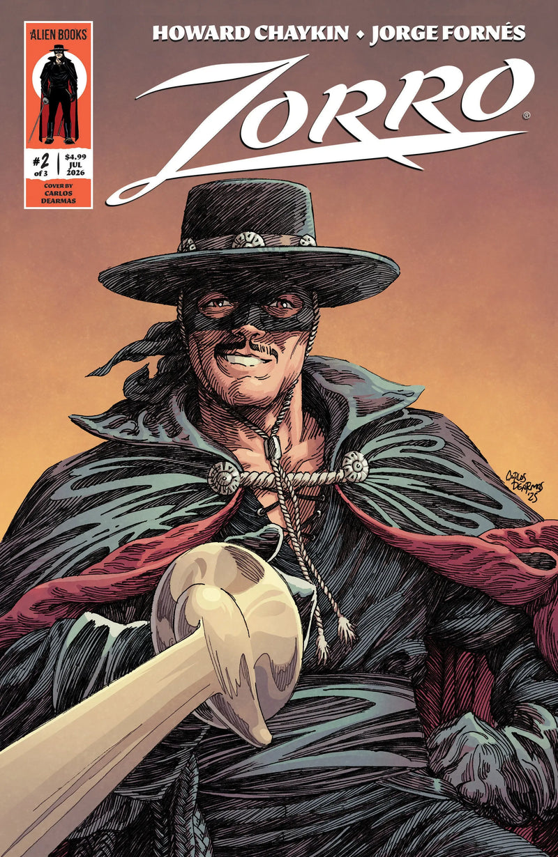 Zorro #2 Variant B (Dearmas) IDW Publishing