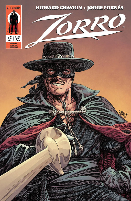 Zorro #2 Variant B (Dearmas) IDW Publishing
