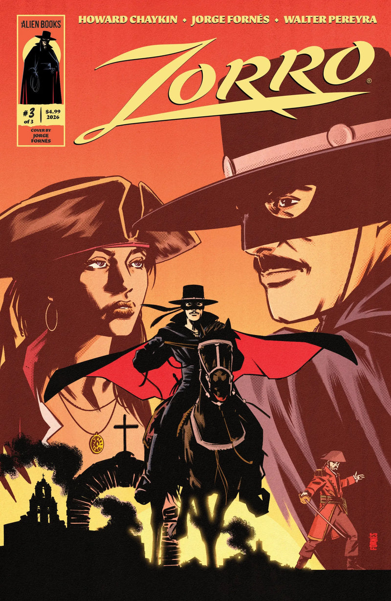 Zorro #3 Cover A (Fornés) IDW Publishing