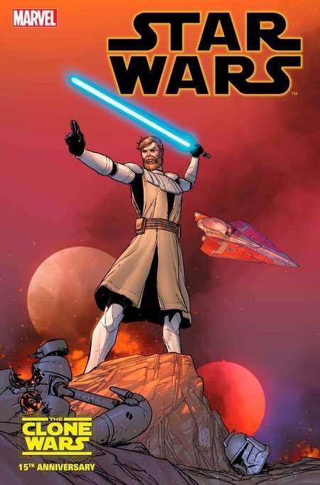 Star Wars 37 Giuseppe Camuncoli Obi-Wan Star Wars: Clone Wars 15th Anniversary Variant DD