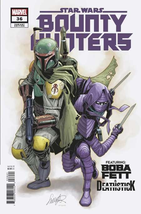 Star Wars: Bounty Hunters 36 Salvador Larroca Boba Fett & Death Stick Variant