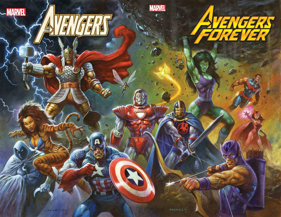 Avengers Forever 13 Horley 80's Avengers Assemble Connecting Variant