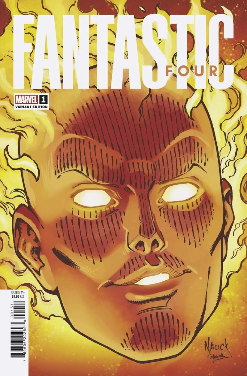 Fantastic Four 1 Nauck Headshot Variant