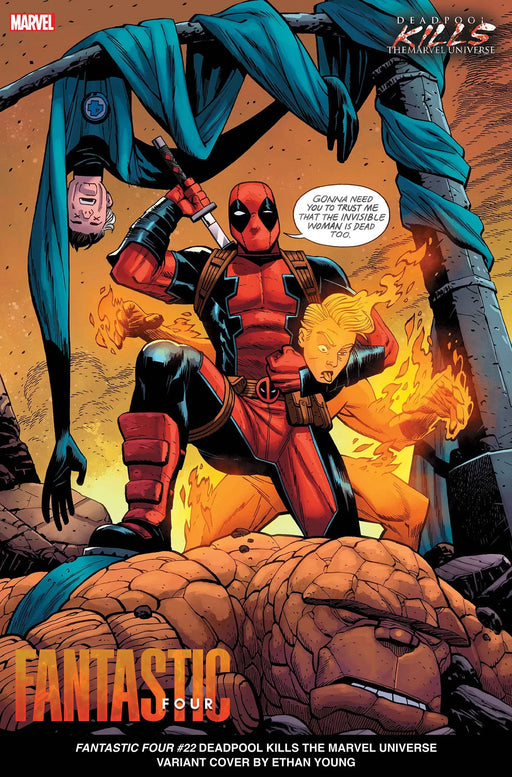 Fantastic Four #22 Ethan Young Deadpool Kills The Marvel Universe Variant [Bh, D Pwx] Marvel Comics