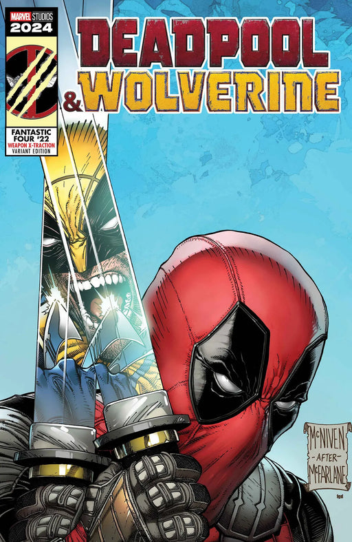 Fantastic Four #22 Steve Mcniven Deadpool & Wolverine Weapon X-Traction Variant [Bh, Dpwx] Marvel Comics