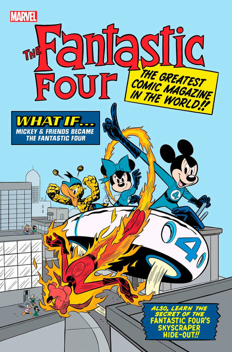 Fantastic Four #28 Francesco D'Ippolito Disney What If? Fantastic Four Homage Va Riant Marvel Comics
