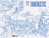 Fantastic Four #31 Chris Giarrusso Marvel Universe Connecting Blue Line Sketch Wrap Variant A [Doom] Marvel Comics