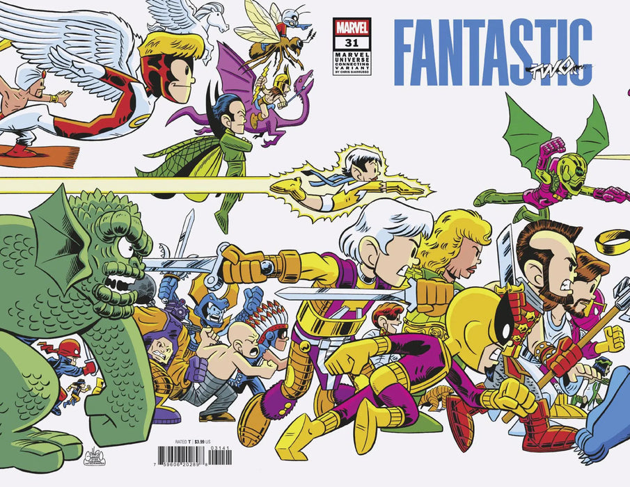 Fantastic Four #31 Chris Giarrusso Marvel Universe Connecting Wrap Variant A [Doom] Marvel Comics